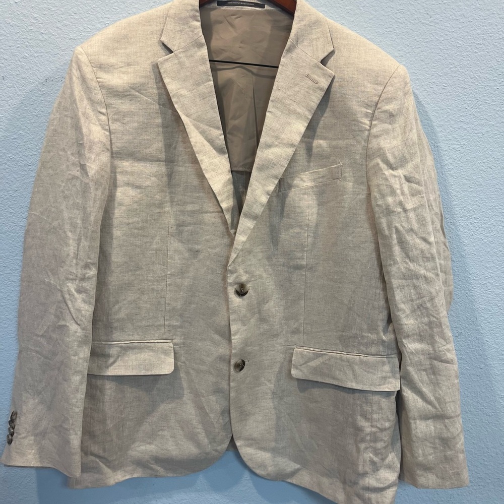 H & M Tan Linen Blazer new without tags